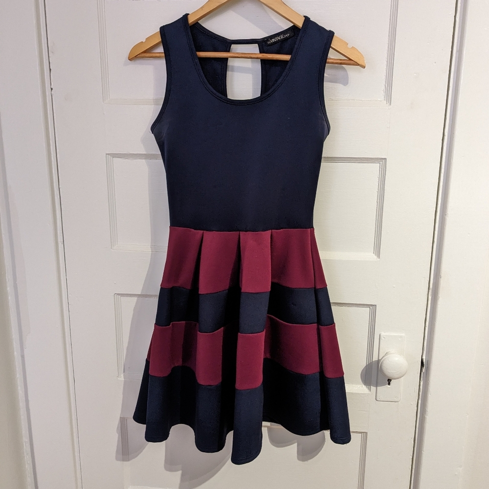 A-Line Striped Dress